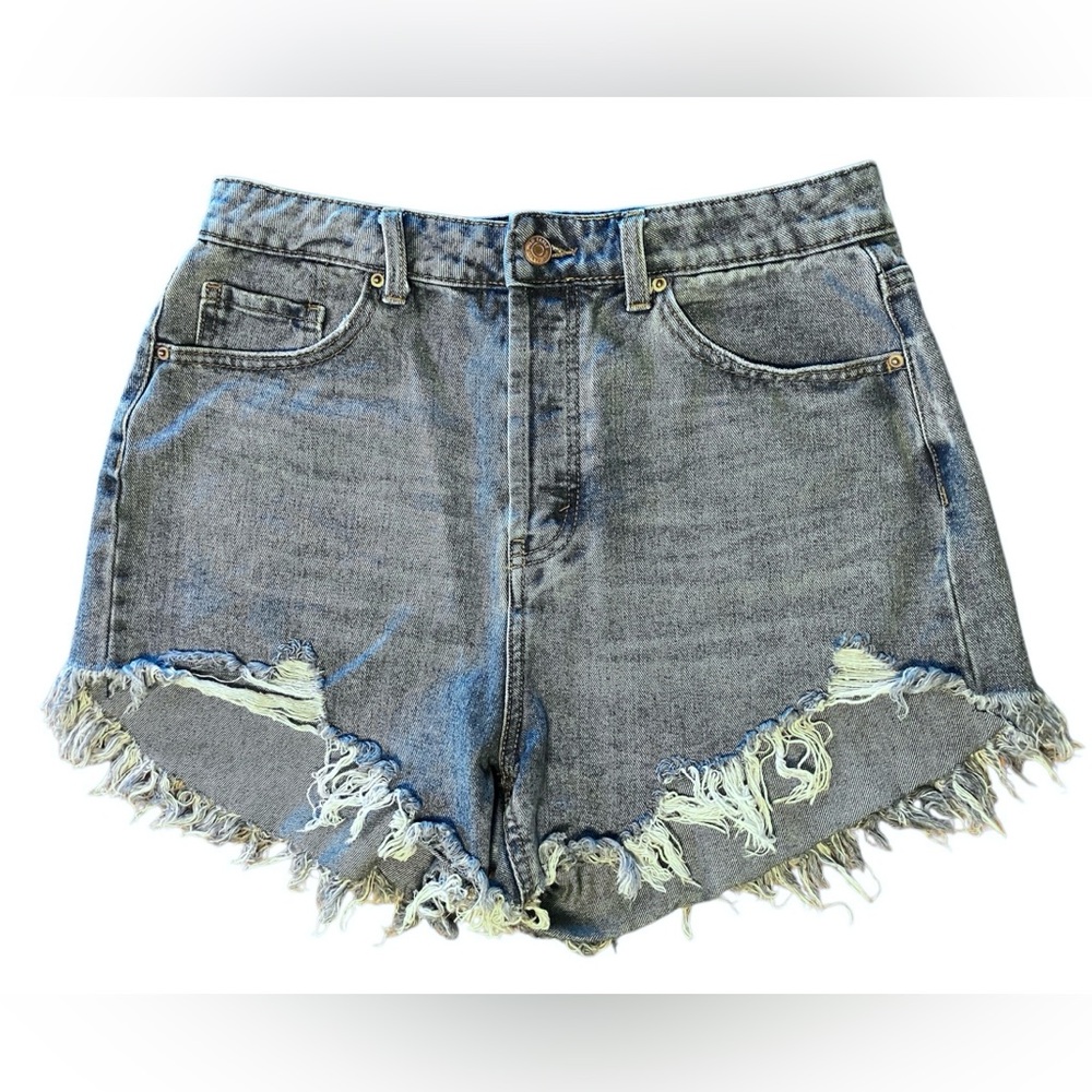 WILD FABLE  High Rise Distressed Blue Jean Cotton Denim Shorts Size 10